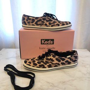 Keds  Kate Spade Champion Leopard Satin Sneaker